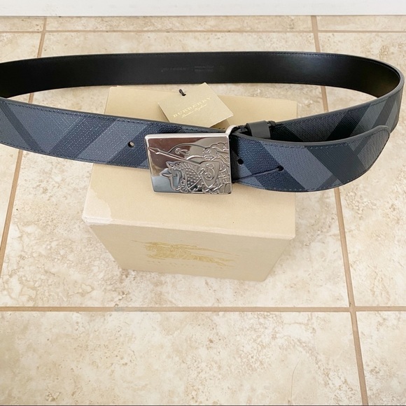 NEW WITH TAGS 100% authentic Burberry Check Belt size 44 - Picture 8 of 9
